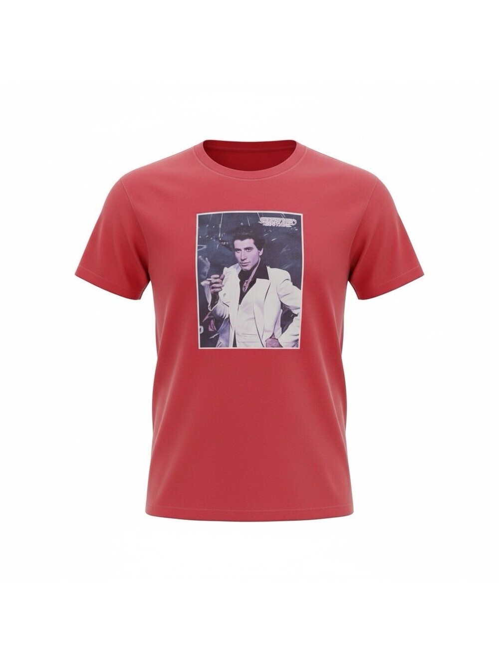 70s Vintage Saturday Night Fever Travolta 1977 T-Shirt Medium Single Stitch Red